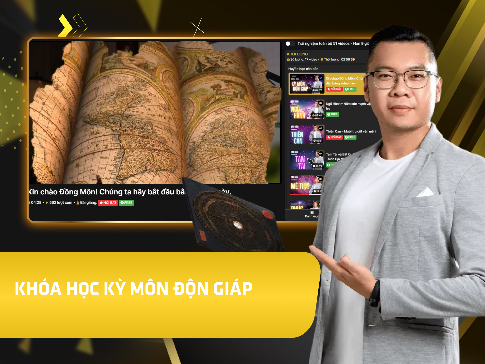Website khoá học Huyền Minh Academy vận hành trên MONA eLearning