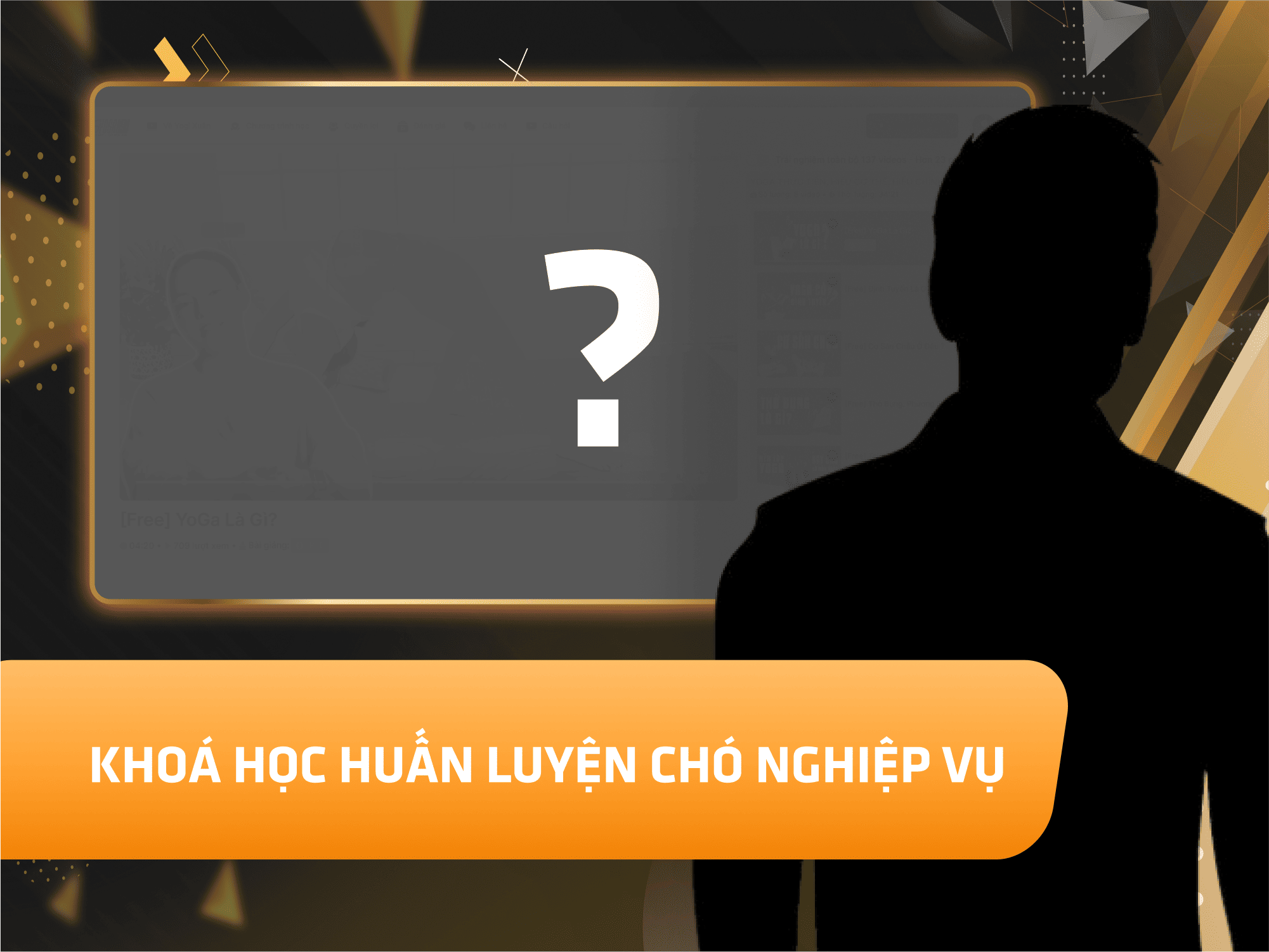 Website khoá học Khoá học huấn luyện chó nghiệp vụ vận hành trên MONA eLearning