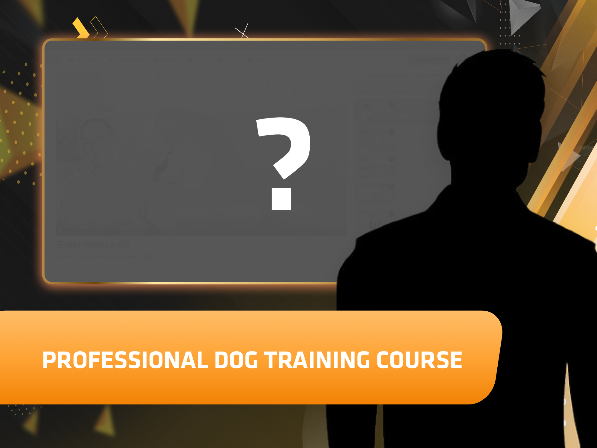 Website khoá học Khoá học huấn luyện chó nghiệp vụ vận hành trên MONA eLearning