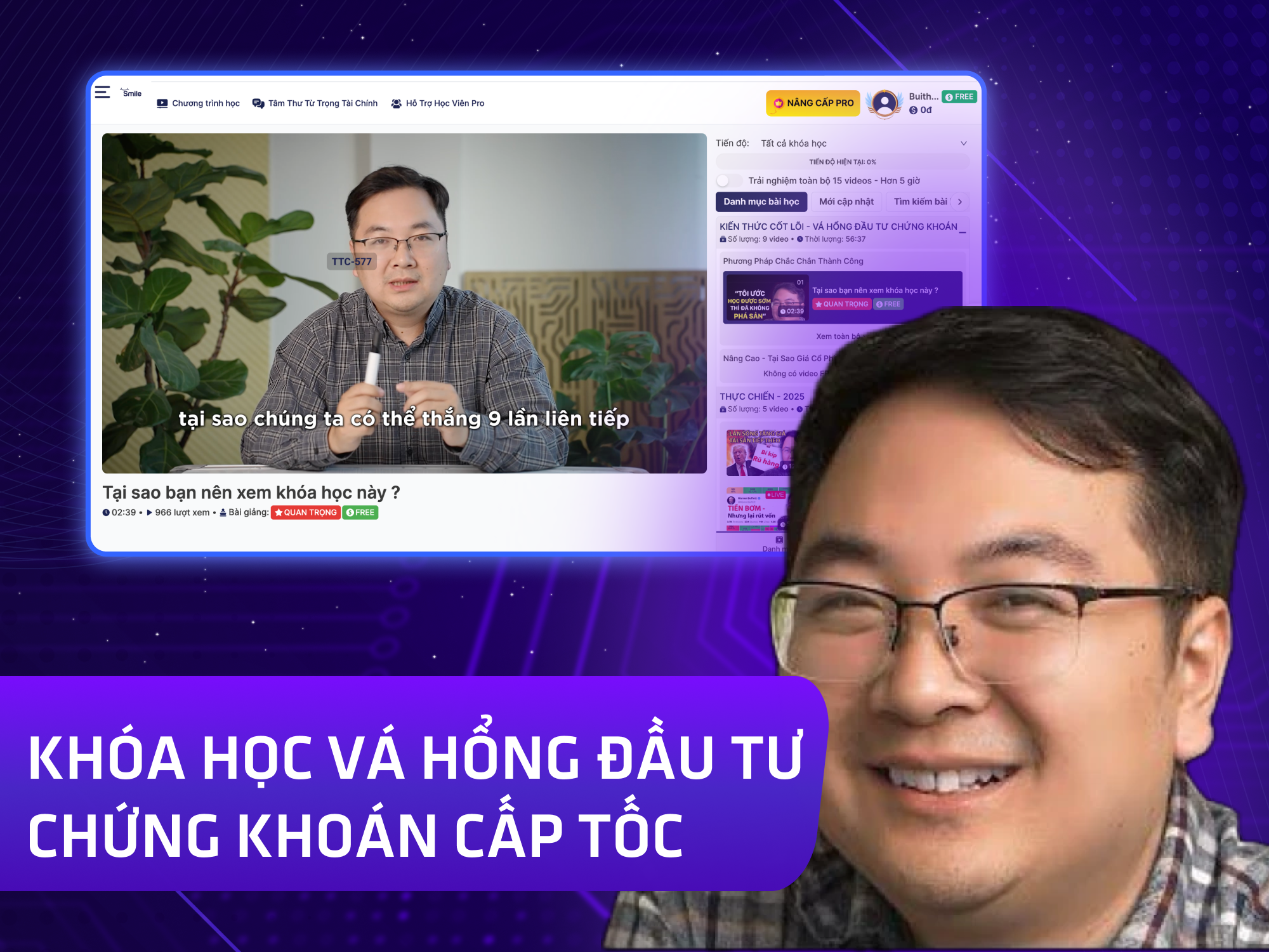 Website khoá học Trọng Tài Chính vận hành trên MONA eLearning