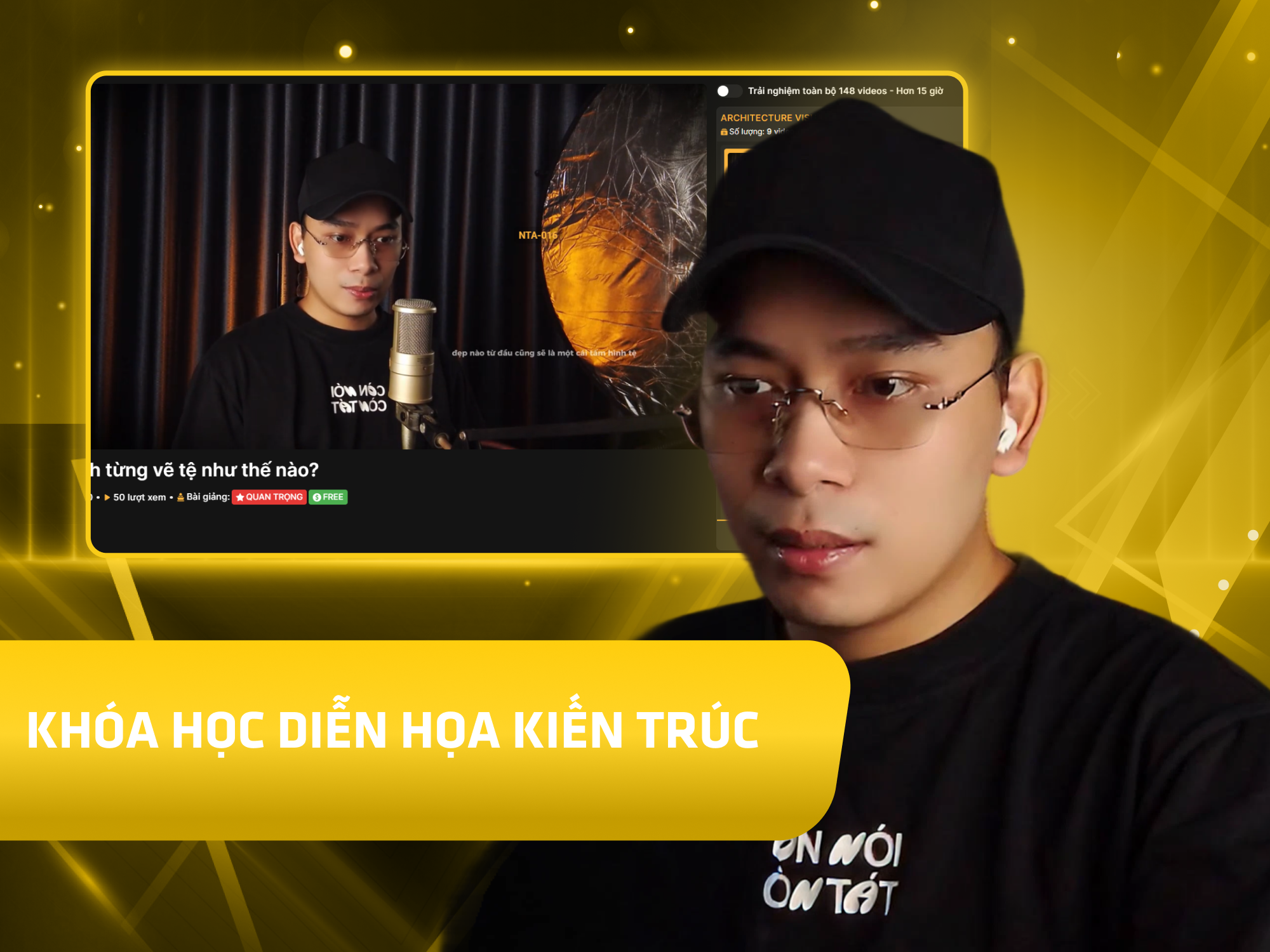 Website khoá học Ngô Tuấn Academy vận hành trên MONA eLearning