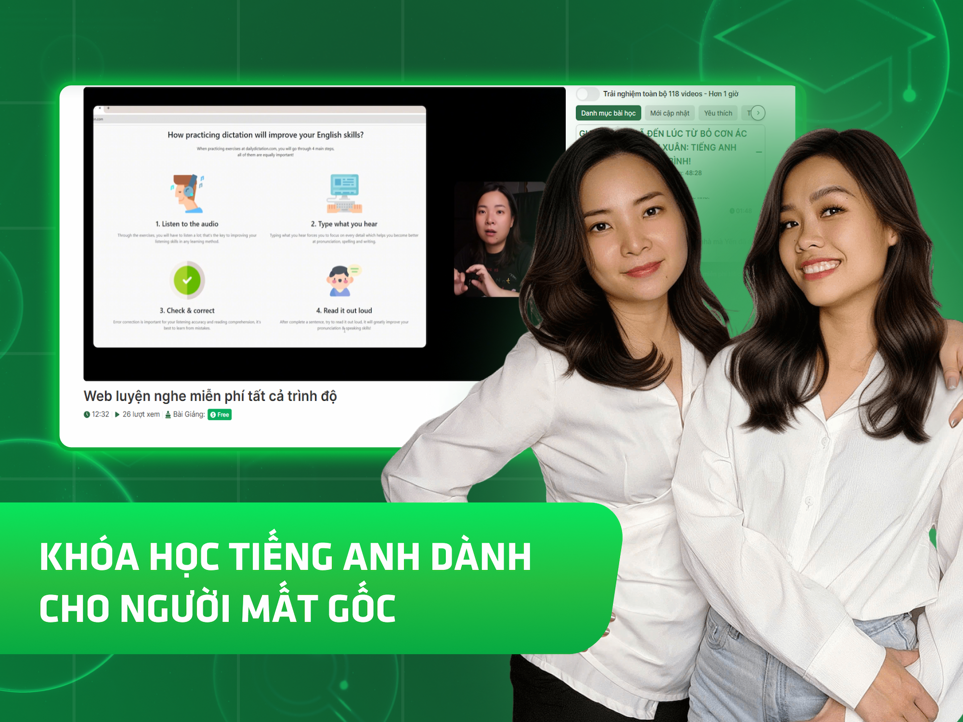 Website khoá học EE Academy trên MONA eLearning