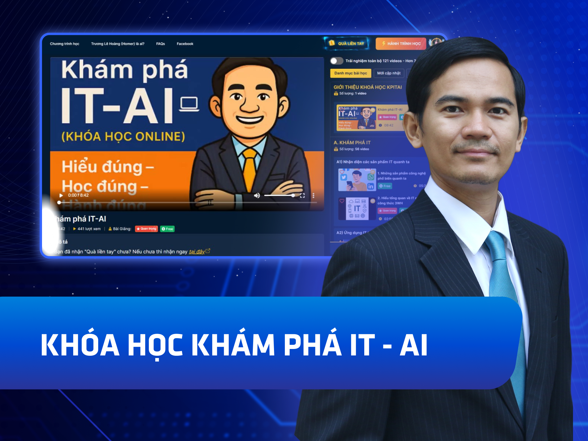 Website khoá học Hoa Homer Academy vận hành trên MONA eLearning