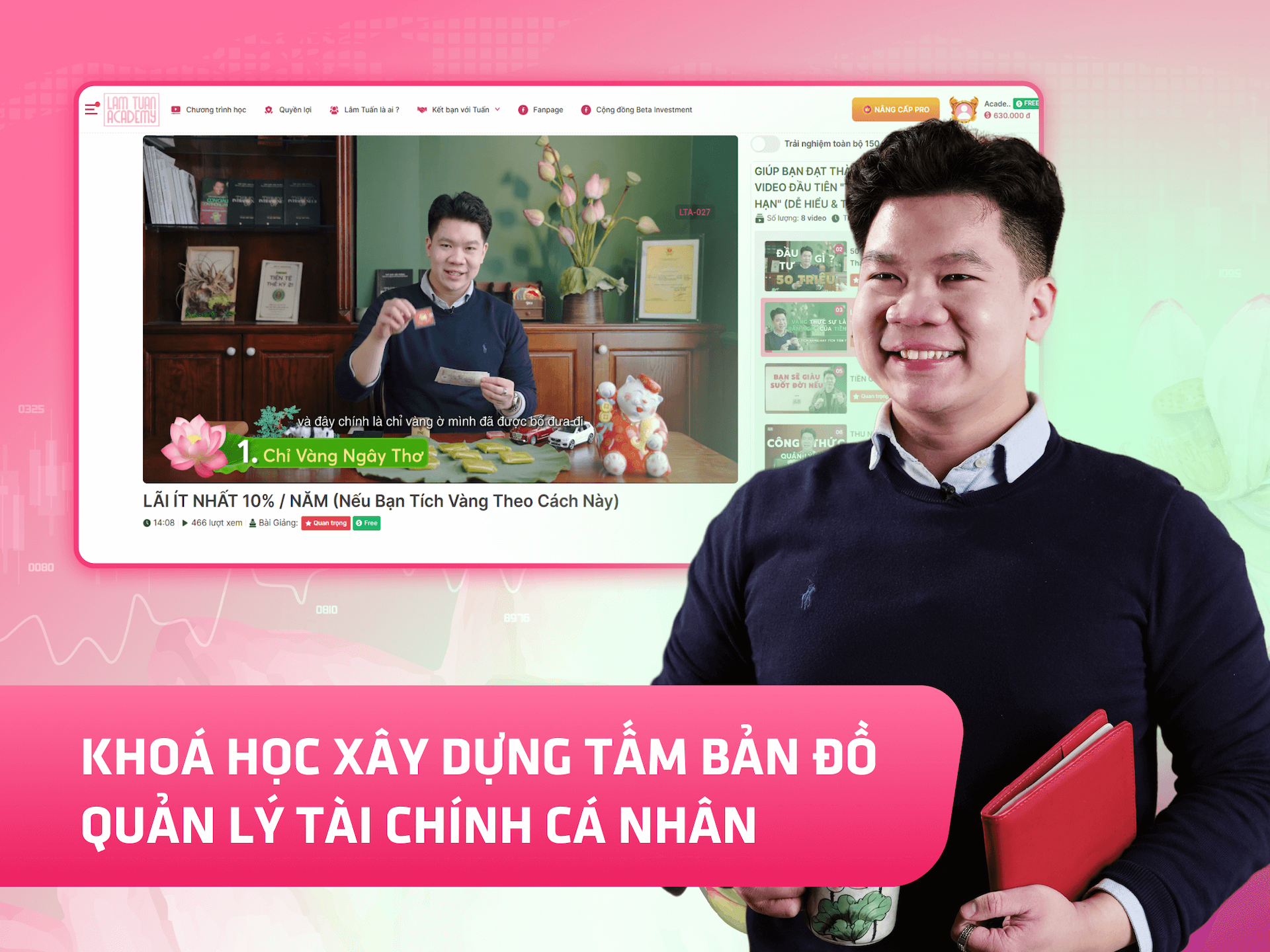 Hình khóa học Khoá học Quản lý tài chính cá nhân Lâm Tuấn Academy trên MONA Academy