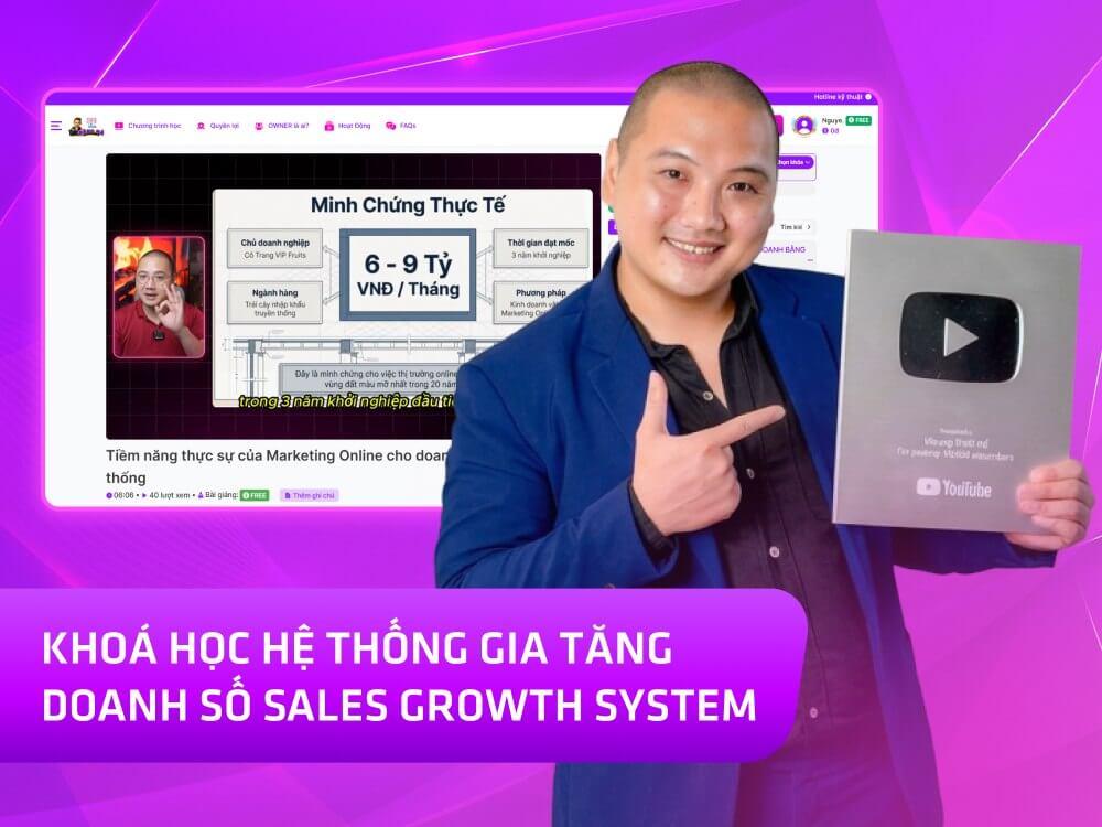 Website khoá học Đặng Mã Academy vận hành trên Mona Academy