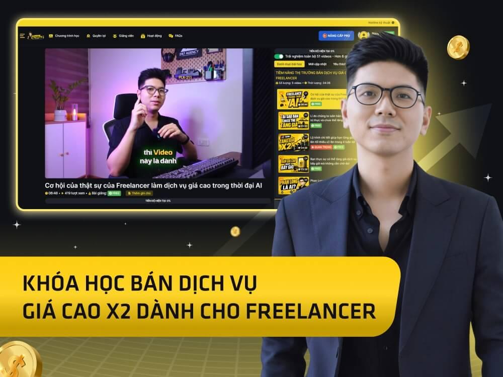 Website khoá học Phan Long Academy vận hành trên Mona Academy