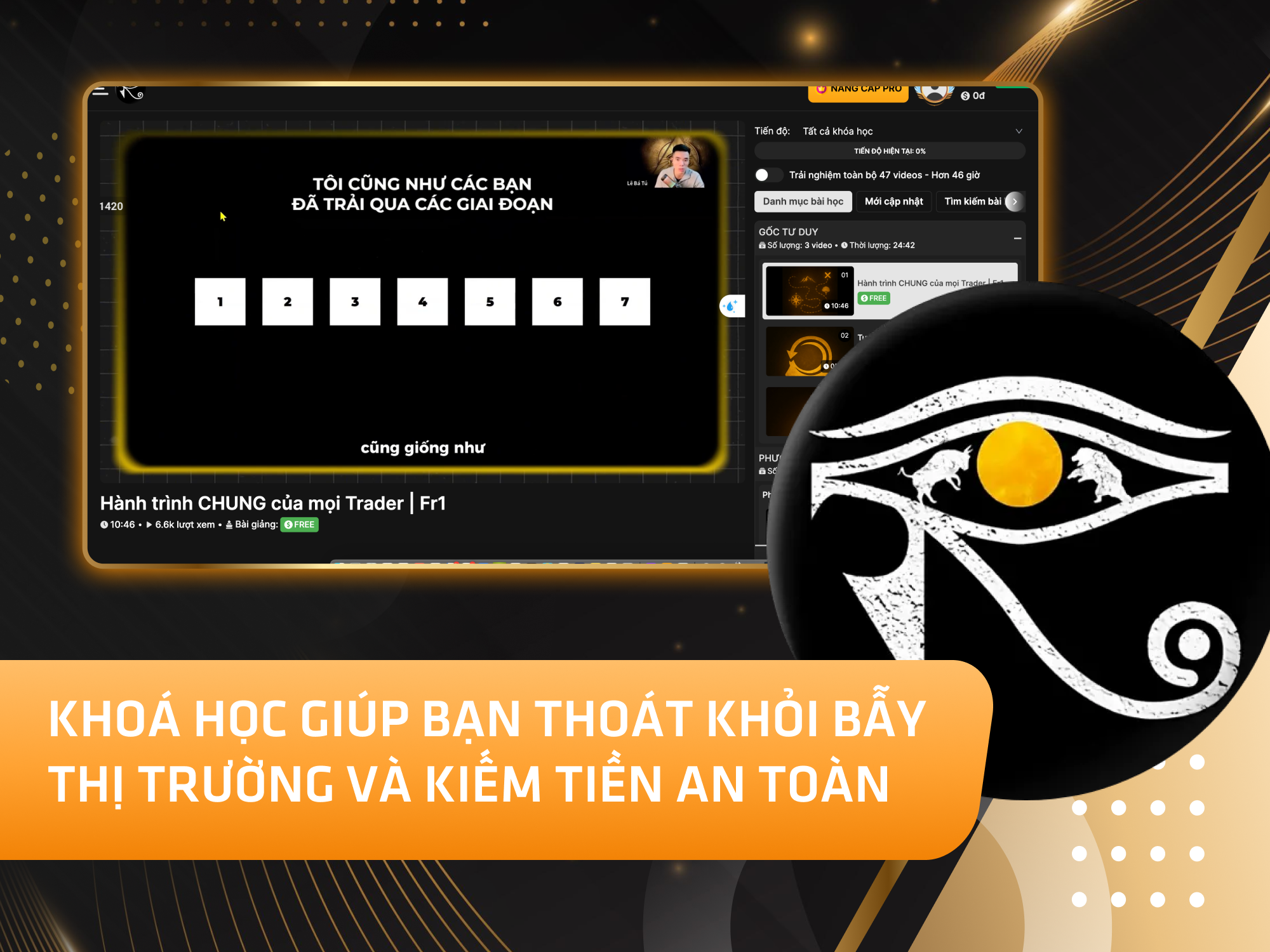 Website khoá học ROVA Academy vận hành trên MONA eLearning