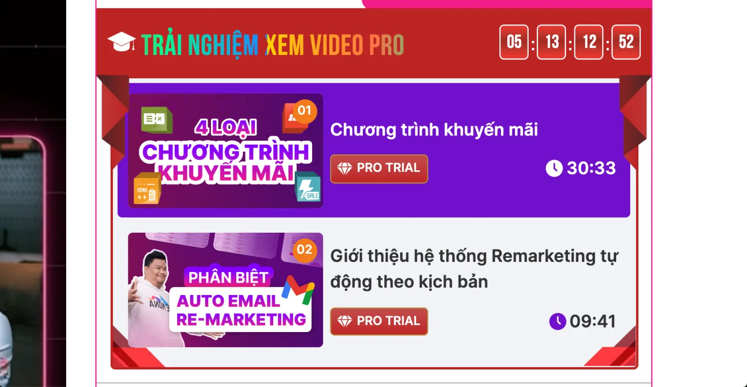 Học thử video PRO trên nền tảng MONA eLearning